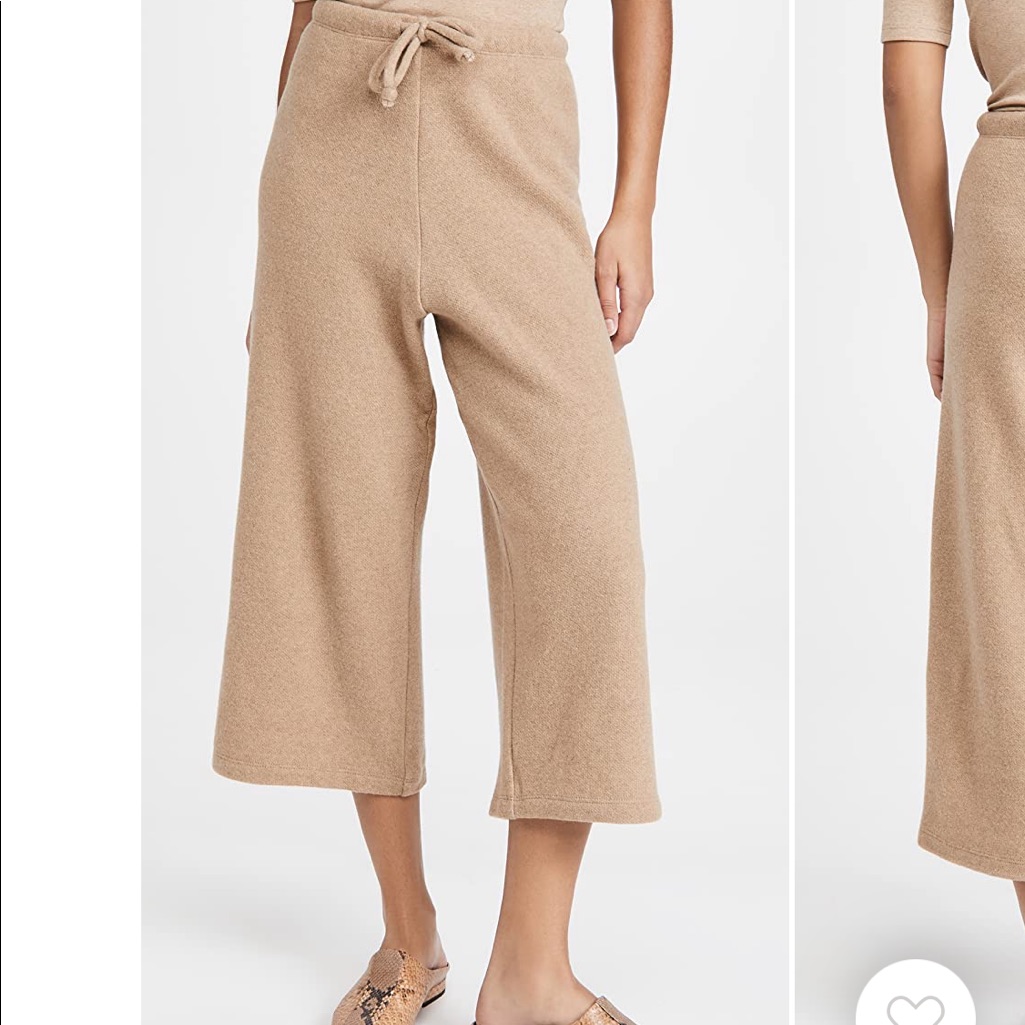Leset Beautiful Cropped Slouchy Pair Of Pants Constructed From ExtraSoft Yarn